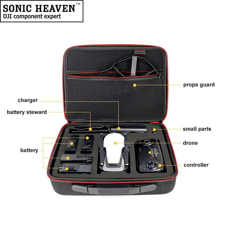Fly More Combo 5 battery EVA Портативная сумка для хранения на одно плечо Водонепроницаемая