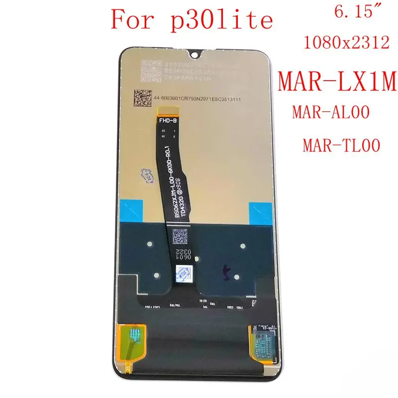 

6.1"For Huawei P30 lite p30lite / Nova 4e MAR-LX1M MAR-AL00 Lcd Display+Touch Glass digitizer assembly replacement Screen