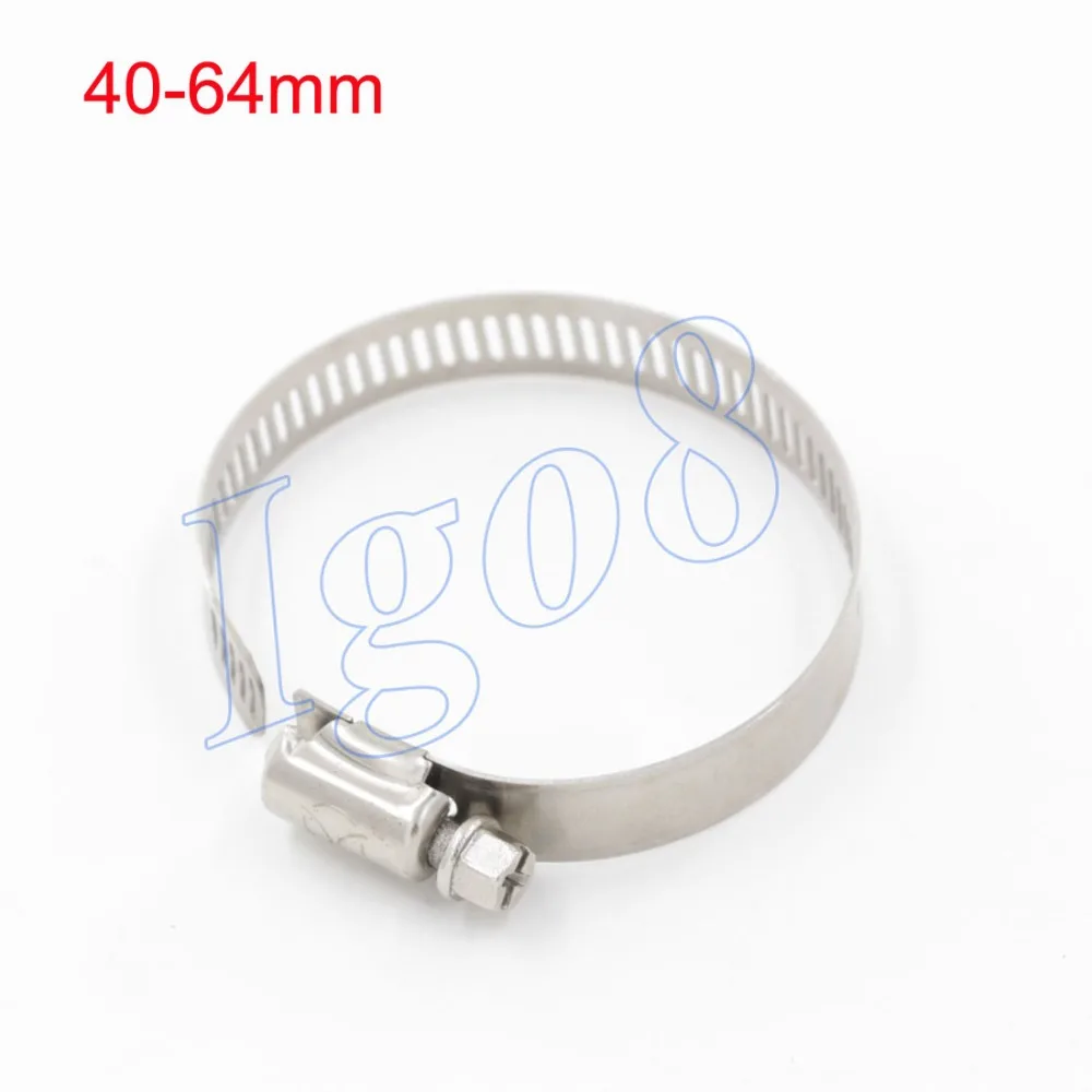 

Stainless Steel High Quality Hose Pipe Clamps 40-64mm 10PCS
