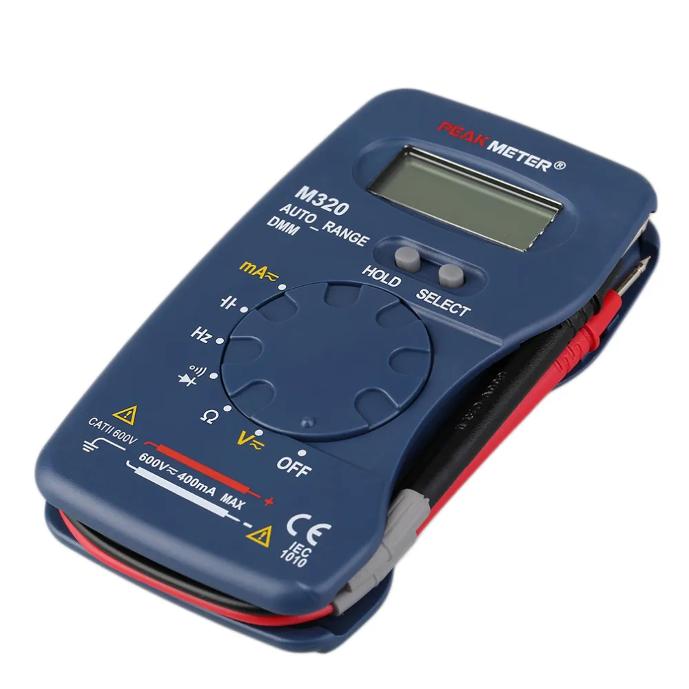 3pcs Mini M320 4000 Counts Auto Range Handheld LCD Digital Multimeters