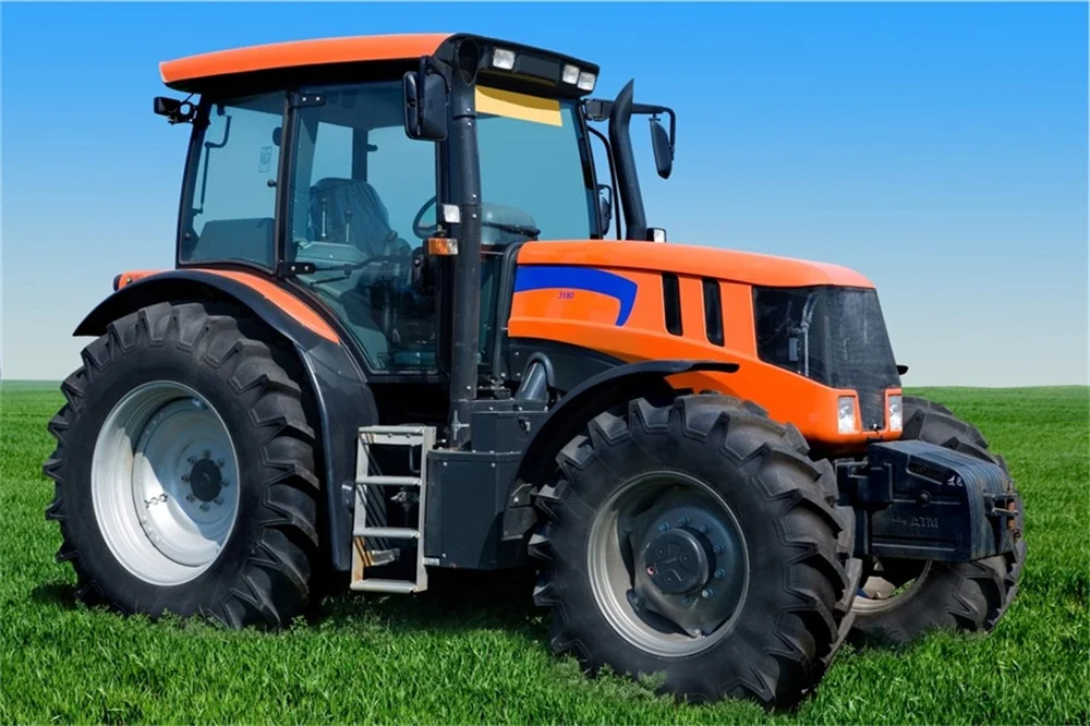 

Laeacco Blue Sky Tractor Country Farm Scenic Photography Backgrounds Customized Photographic Backdrops Props For Photo Studio