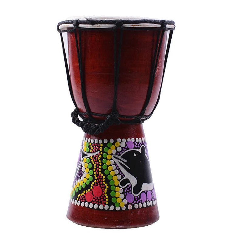 Африканский Djembe 4 дюймов ударный ручной барабан для продажи деревянный Jambe/Doumbek барабанщик с узором