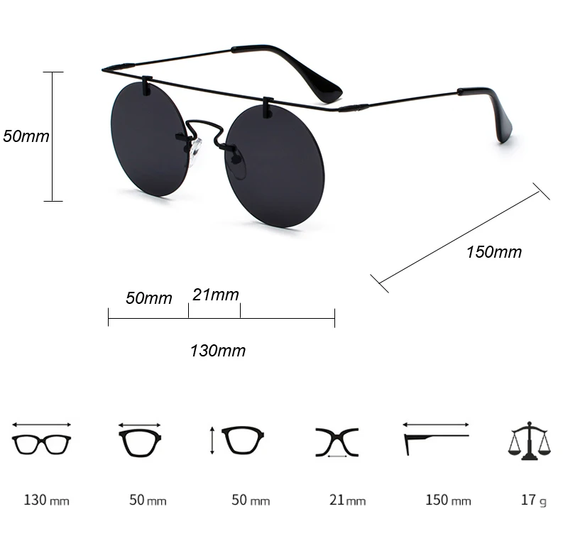 retro round sunglasses 6033 details (1)