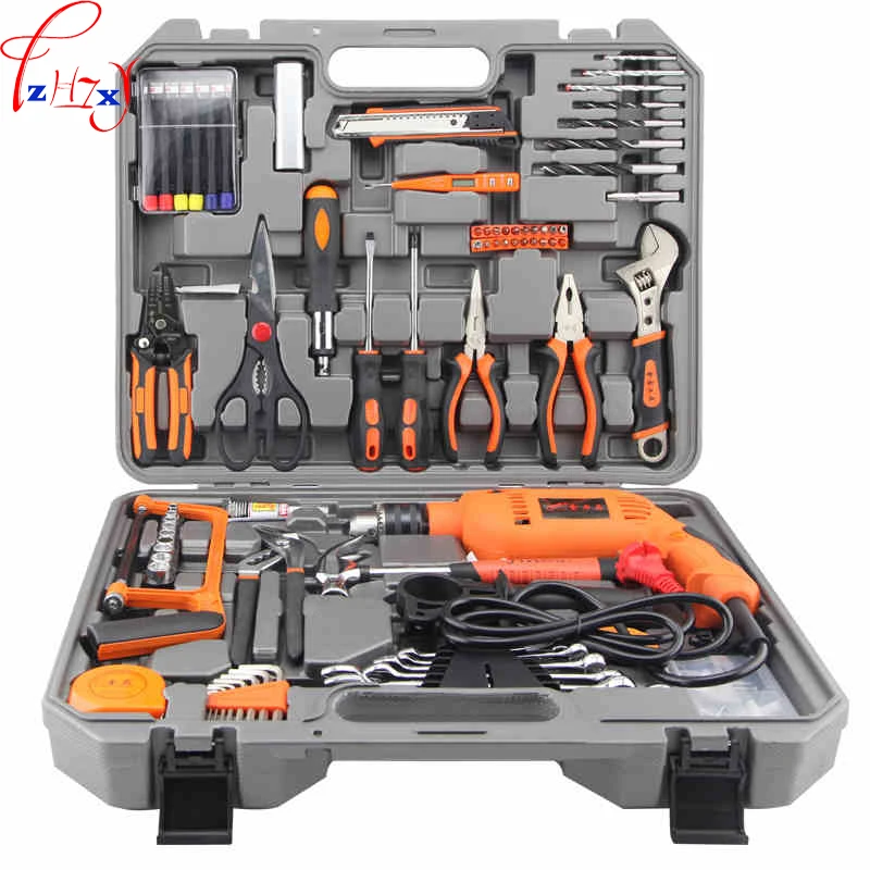 Electric maintenance kit for household working tools 100PCS multifunctional hardware tools box With a drill 220V 1pc Electric maintenance kit for household working tools 100PCS multifunctional hardware tools box With a drill 220V 1pc