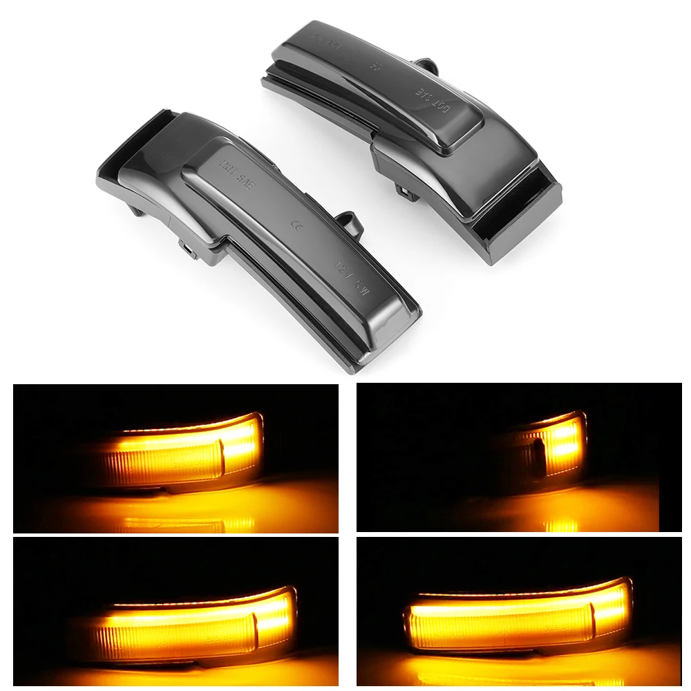 

2 Pieces LED Side Wing Dynamic Turn Signal Light Flowing Rearview Mirror Indicator Blinker Light For Ford F150 2015 2016 2017