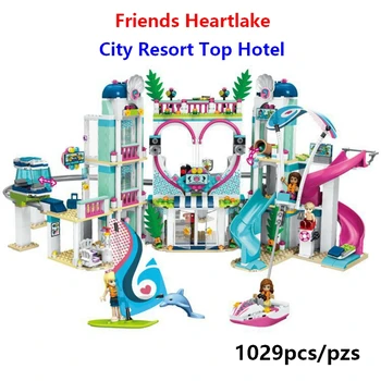 

New Friends Heartlake City Resort 41347 Top Hotel Building Blocks Kit for Kids Compatible With 41347 Fun Toys Set for Girls