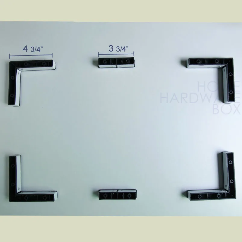 Мебельная ножка шкафа основание алюминиевый пластиковый угол L ноги 4,7" 120 мм