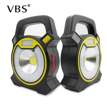 Портативный светодиодный светильник с ручкой для наружного освещения 15 Вт USB портативный Точечный светильник водонепроницаемый IP44 супер мощный светодиодный COB рабочий светильник