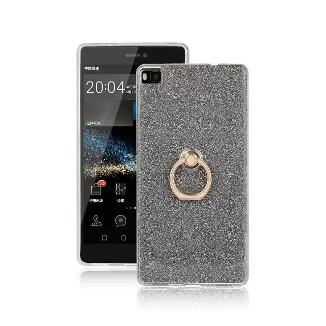 Мягкий чехол Cyato для honor 3C 4C 5A 5C 5S 6X7 8 mate 7 8 9 P8 P9 10 Lite Plus высокого качества с кольцевой пряжкой - Цвет: Black