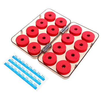 

8PCS /16PCS Foam Winding Board Fishing Line Shaft Bobbin Spools Tackle Box RED Utility Line Box Fishing Tackle Boxes