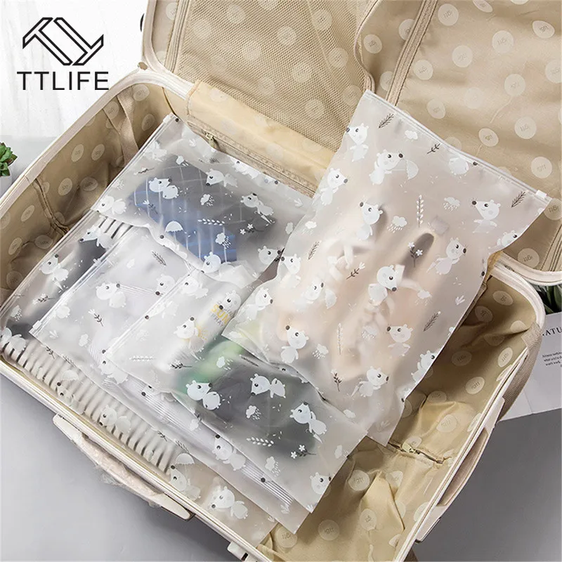 

TTLIFE PEVA Cartoon Mouse Transparent Cosmetic Bag Animal Travel Makeup Case Zipper Organizer Storage Pouch Toiletry Wash Kit