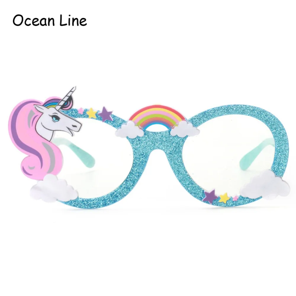 Shiny Blue Unicorn Party Favors Costume Glasses Sunglasses Birthday JH Shiny Blue Unicorn Party Favors Costume Glasses Sunglasses Birthday JH