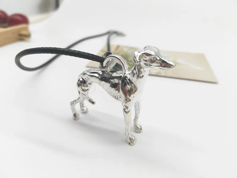 

10pcs New Gold Choker Necklace Women 3D Greyhound Animal Necklace Windhund Halsband 40*45MM
