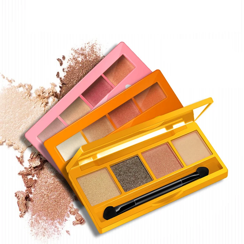

HOREC 4 Colors Shimmer Makeup Eyeshadow Palette Luminous Series Charming Eye Shadow in One Palette Blush Makeup Set for Beauty