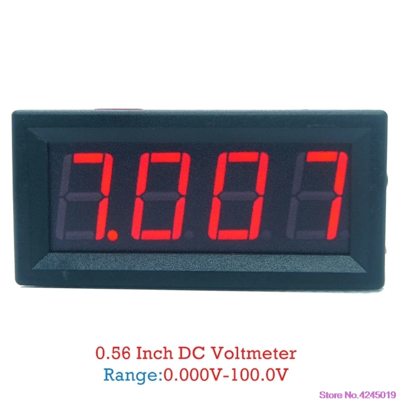 DC 0-99,99 V(100 V) 4-знака после запятой 0,56 inch/0,36 дюйма цифровой вольтметр 3 провода Напряжение Панель метр