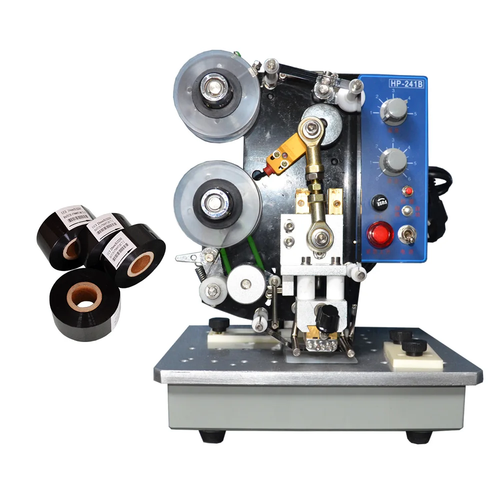 

241B type print date code machine on plastic bags