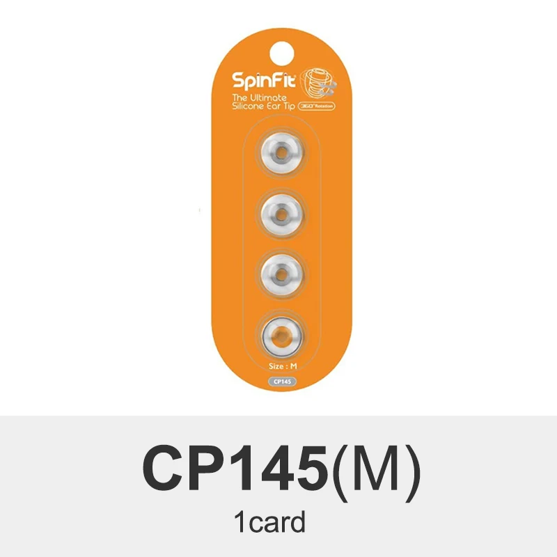 DUNU SpinFit CP100 CP800 CP145(1 карточная игра) Запатентованный 360 градусов свободное вращение силиконовые вкладыши CP100 CP-100 CP-145 CP-800(2 пары - Цвет: CP145 M (1card)
