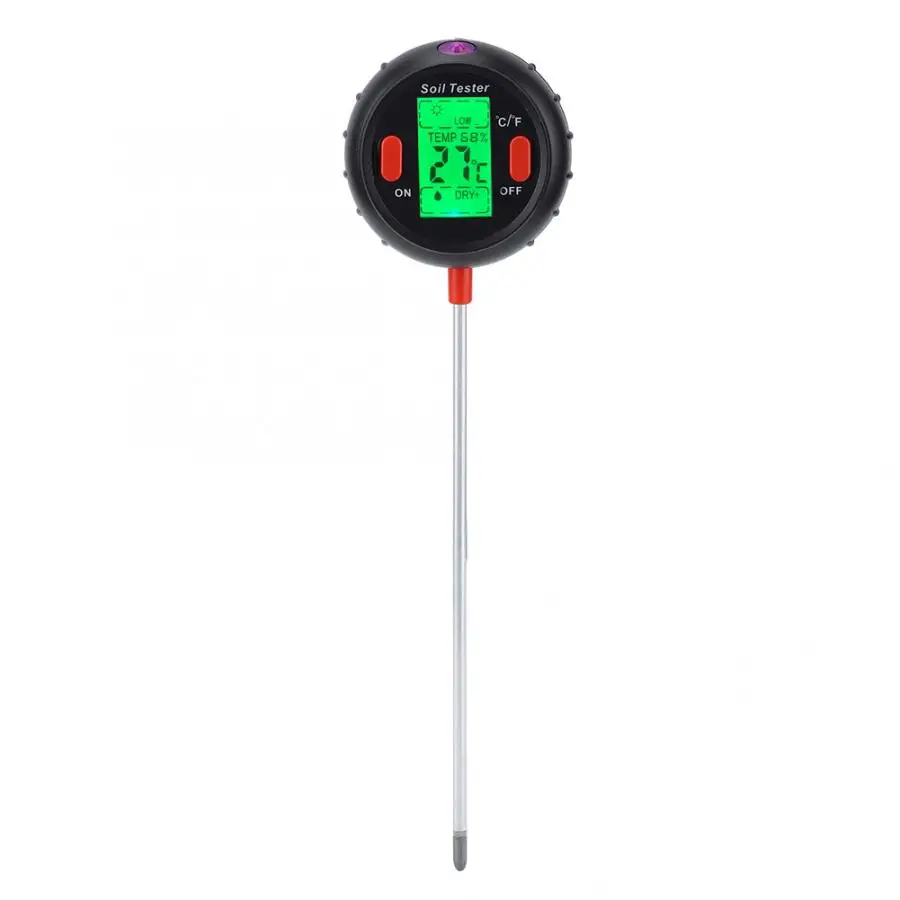 

Household 5-In-1 Soil Detector Hygrometer PH Meter Tester Multi-Functional Digital Analyzer
