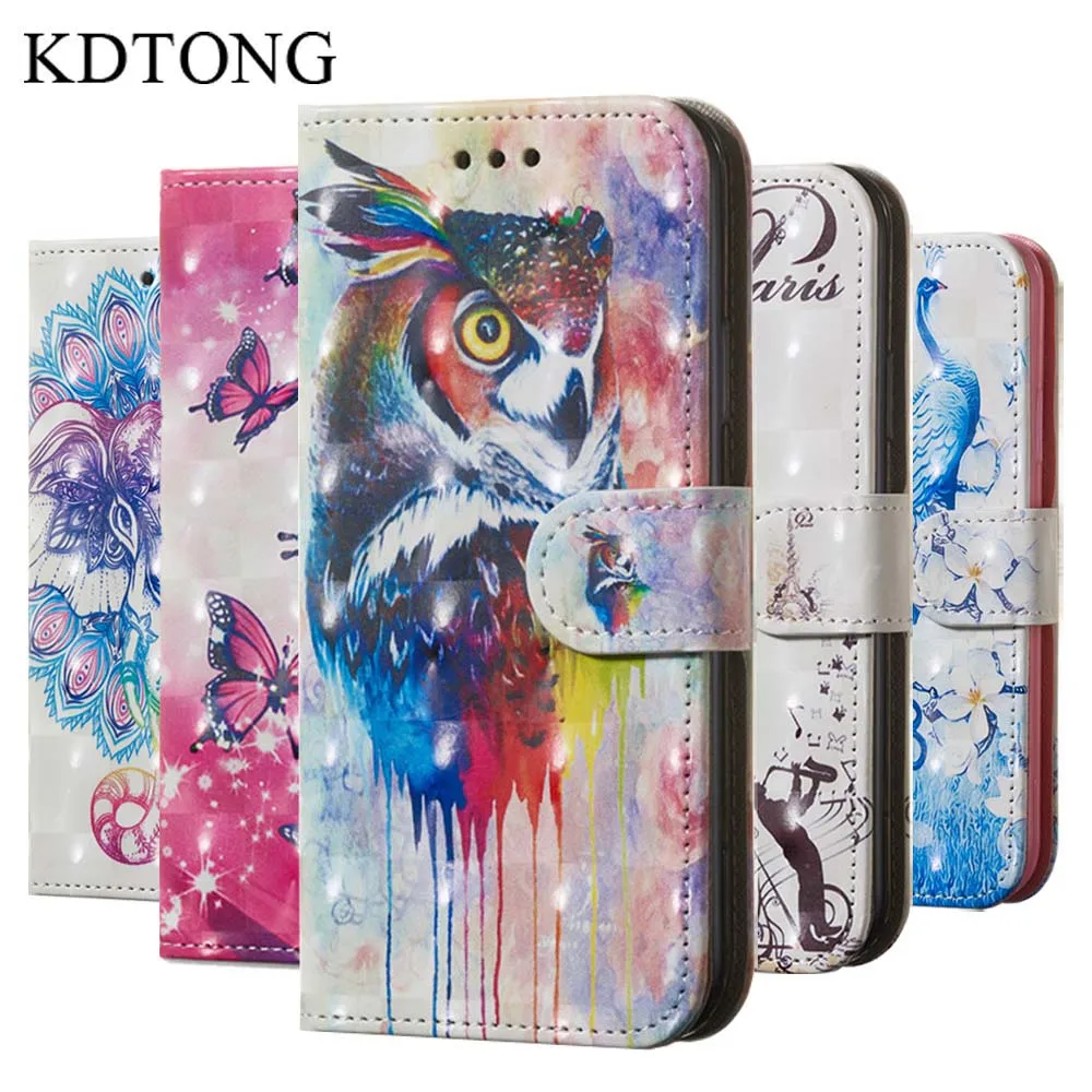 

KDTONG For Samsung Galaxy A6 2018 Case Cover For Samsung Galaxy A6 Plus 2018 Case Flip Leather + Soft Silicone Walte Cover Capa