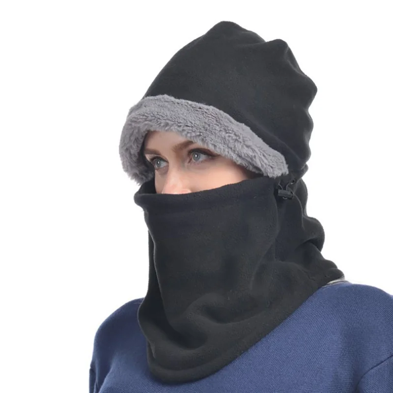 

Winter Women Cycling Ski Balaclavas Fleece Hood Hat Full Face Mask Snowboard Motorcycle Running Face Cover Neck Warmer