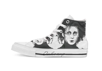 

Edward Scissorhands Novelty Design breathable casual High Top lace-up Canvas shoes sneakers