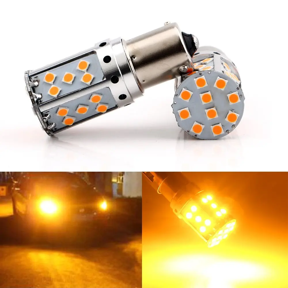 4 шт. 1156 светодиодный Canbus BA15S/P21W BAU15S/PY21W S25 3030 35SMD авто задний фонарь DRL Задний