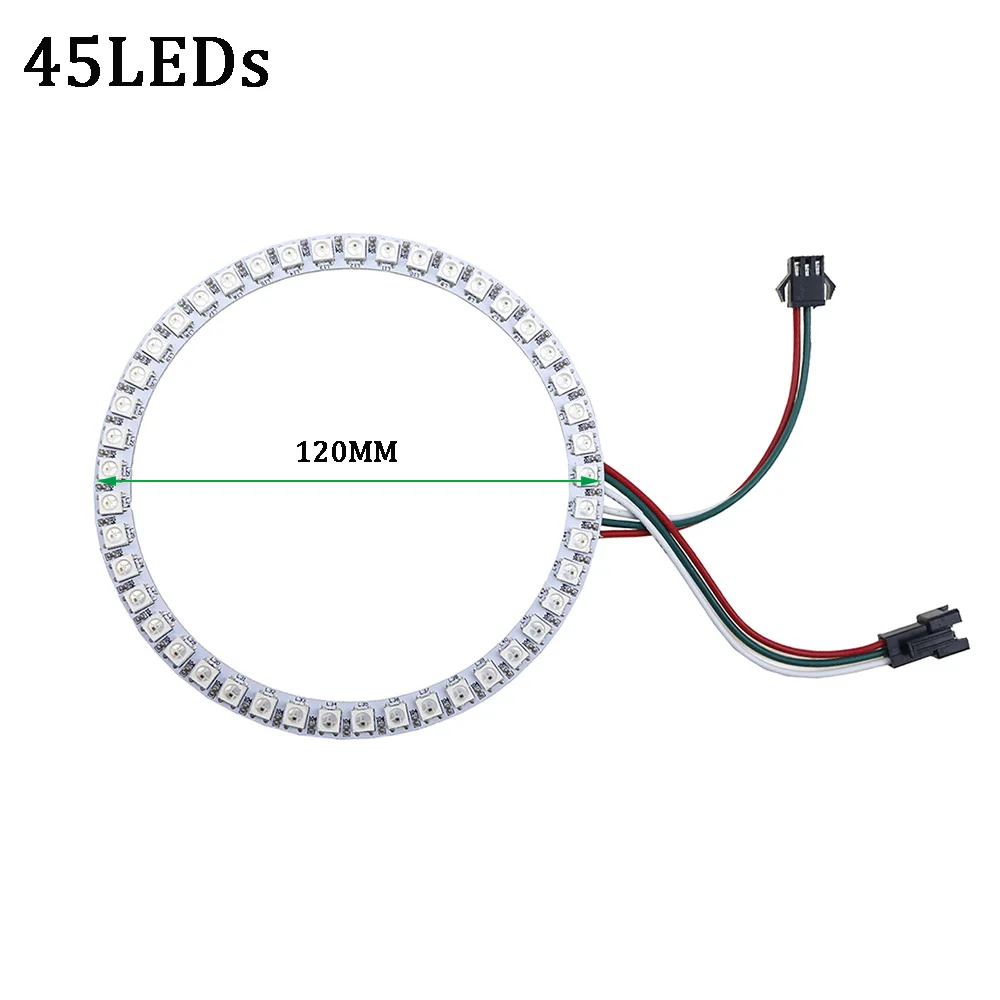 WS2812B LED обзванивать круг Модули 16 светодиодов 35 светодиоды 45 светодиоды адресуемых DC5V dearm изделие развитию быстро корабль ur