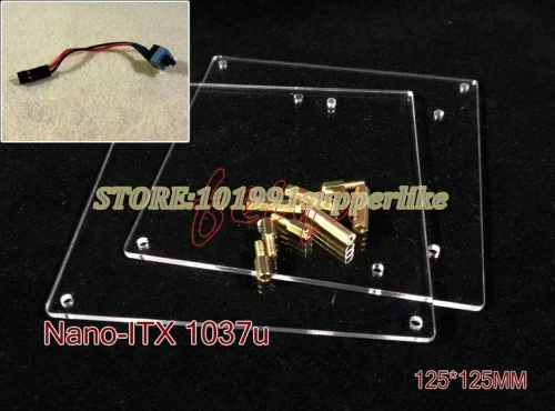 High Quality DIY chassis mini ITX Case transparent for Nano-ITX1037u/J1900 Mainboard