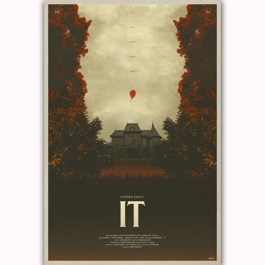 

MQ3685 New IT Movie Stephen King Horror 2018 Terror Hot Film Poster Silk Light Canvas Home Bedroom Decor Wall Picture Printings