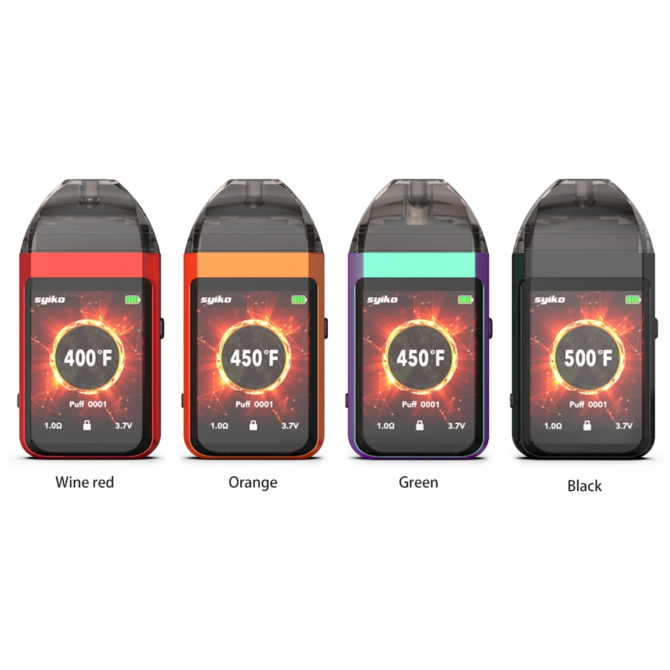 Updated Newest Portable Syiko SE Touch Pod kit 650mAh Built-in Battery Vape Electronic Cigarette 2ml Pod Vape kit VS Aspire AVP (3)