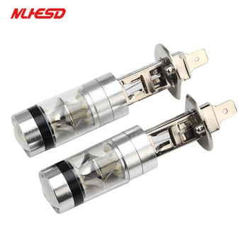 

2PCS H1 100W 20smd High Power Car LED Driving Light Bulbs 6000K Super White Universal Car External Light Bulbs Drop Shipping