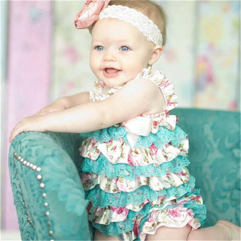 

Newborn Children Toddler Boy Girls Rompers Jumpsuit Birthday Outfit Spring Summer Cute Baby Clothes Lace Vestidos One-Piece