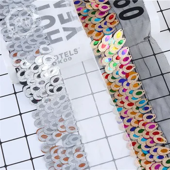 

Direct supply spot explosion models national embroidery lace melon sequins lace princess skirt temperament clothing accessories