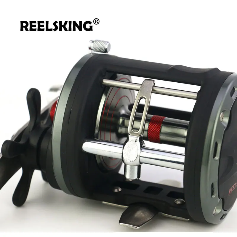 REELSKING Max Drag 20 кг барабанная катушка правая рука Pesca круглая baitcasing катушка с высоким передаточным соотношением морская Рыболовная катушка