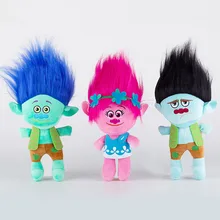 23cm Movie Trolls Plush Toy Doll The Good Luck Trolls Poppy Branch Dream Works Soft Stuffed Toys Gifts for Kids Children