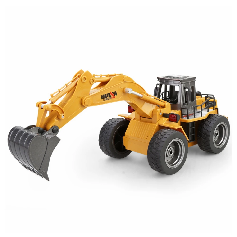 Huina игрушки 1530 6 канальный 6ch 1/12 Rc металлический экскаватор с дистанционным