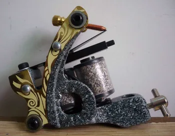 

10Pcs/lot Pro Casting Iron Tattoo Machine 10 Wraps coil stainless steel Tattoos Body Art Gun Coil Machine LPC-ITM-7018-10J