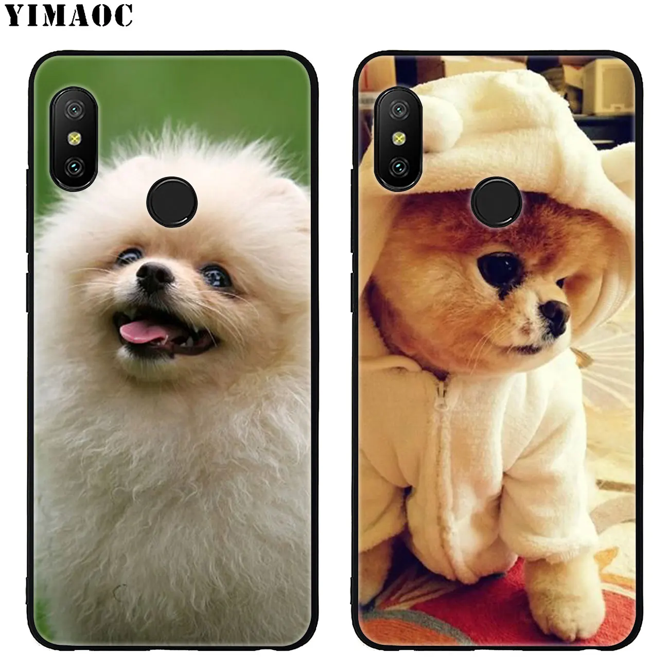 Мягкий силиконовый чехол YIMAOC для Xiaomi Redmi K30 K20 Note 8 8T 7 5 6 Pro Mi с черным цветком из