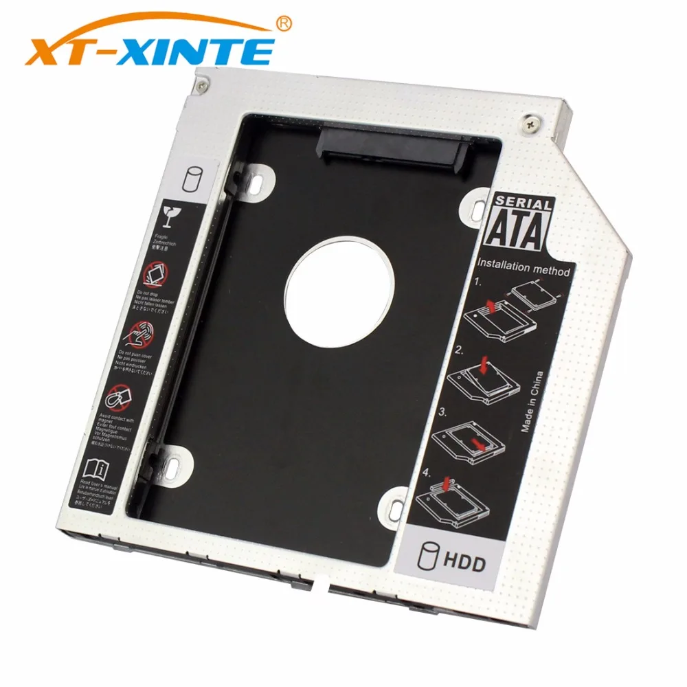 Achat 9mm SATA 3.0 Interface 2.5 pouce Disque Dur Support SSD Adaptateur Optibay HDD Caddy DVD CD ROM Boîtier Adaptateur Cas pour Ordinateur Portable PC