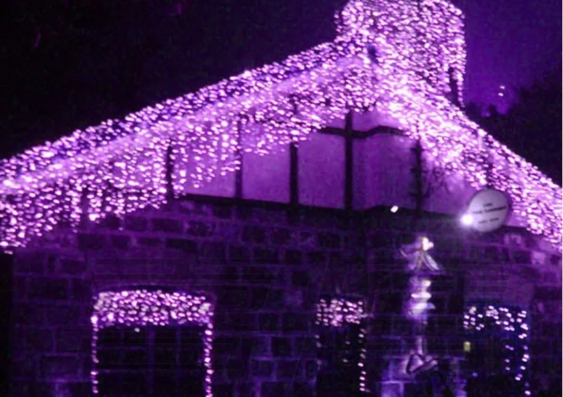 Широкий 12 м* капля 1 м светодиодный гирлянда для штор ICICE Рождественское украшение сада вечерние свадебные праздничные гирлянды