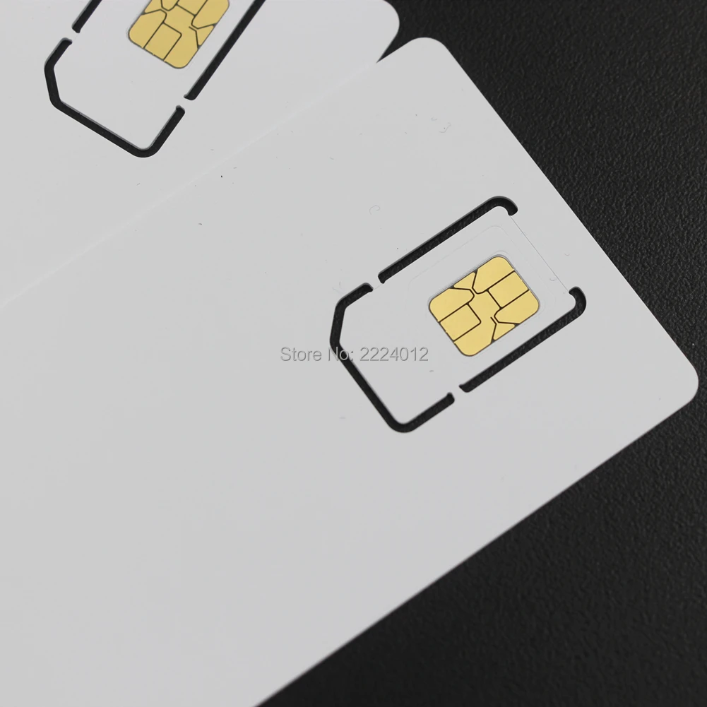 10 PCS Beschrijfbare Programmeerbare Blank SIM Usim-kaart 4G LTE WCDMA GSM Nano Micro Sim-kaart 2FF 3FF 4FF voor Telecom Operator