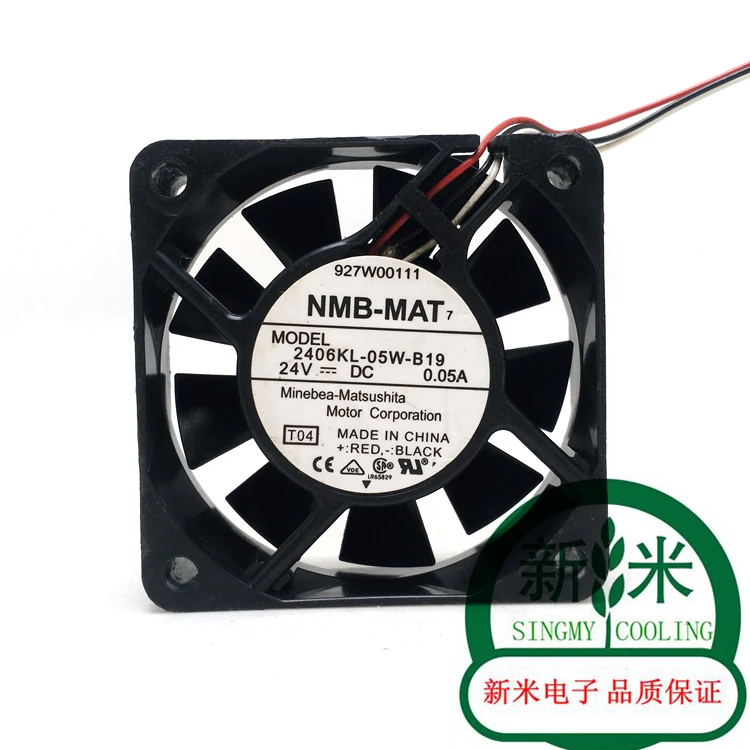 Б/у NMB MAT 2406KL 05W B19 6015 24V 0.05A 6 см 3 линейный Частотный охлаждающий вентилятор| |