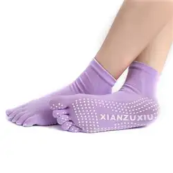 1 пара Для женщин хлопок Toe носок чистый S пять пальцев дышащие носки 8 цветов Новые