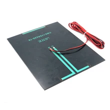 18V5W солнечная батарея для ручной сборки 170*220-18 с 200 см красно-черная линия