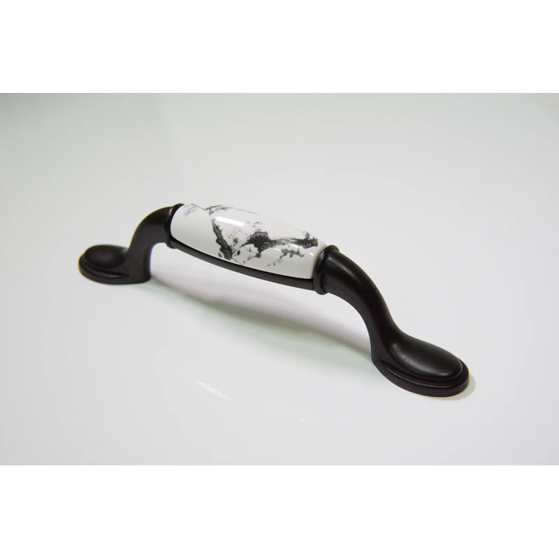 

Wholesale 10pcs lot wash painting porcelain furniture handle,kitchen door handles and knobs,kitchen handles