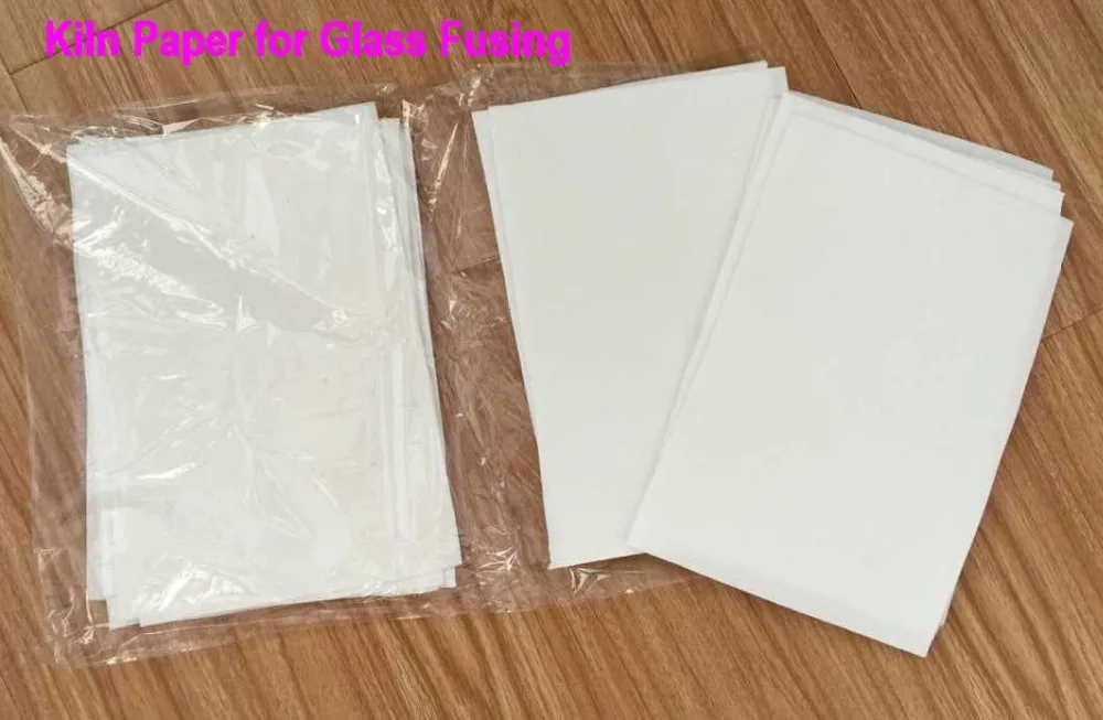 

Free shipping-2018 40pcs Sheets of Bullseye HotPot Thinfire Kiln Paper for microwave glass fusing kiln