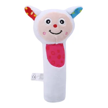 

Baby Bed Rattle Hand Bells Plush Toy Dolls Kid Music Rattle Educational Bed and Stroller Sheep Dog Monkey Donkey Cattle