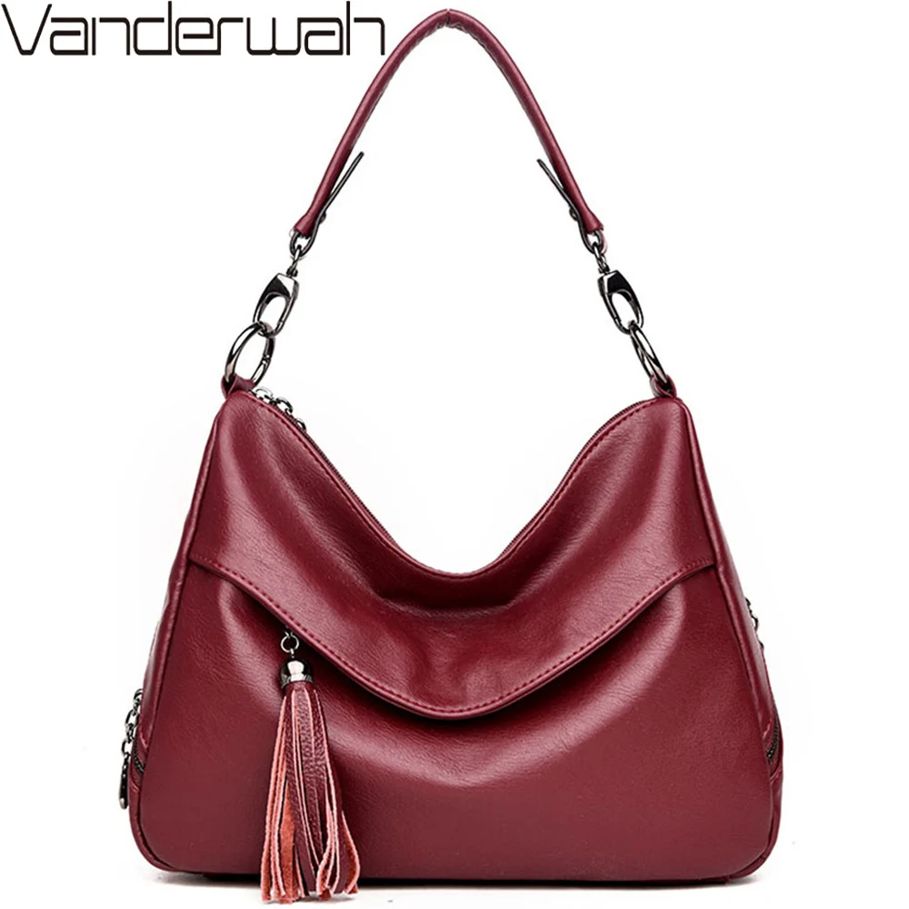 

New High Quality Leather Luxury Handbags Women Bags Designer Crossbody shoulder Bags For Women 2019 Ladies hand bags Sac A Main