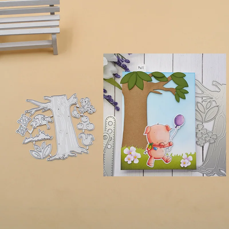 

All Seasons Tree Metal Cutting Dies Stencils for DIY Scrapbook Photo Album Paper Card Decorative Craft Embossing Die 2019
