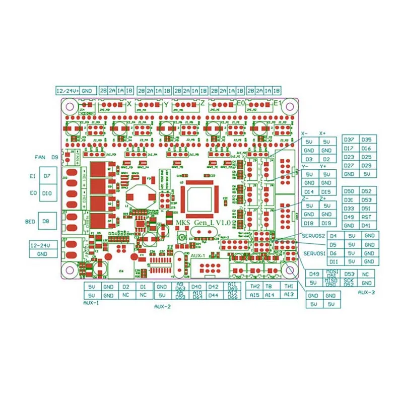 

For MKS GEN L MKS TFT28 LCD Minipanel Touching Display 3D Print Kits with A4988 Driver ING-SHIPPING